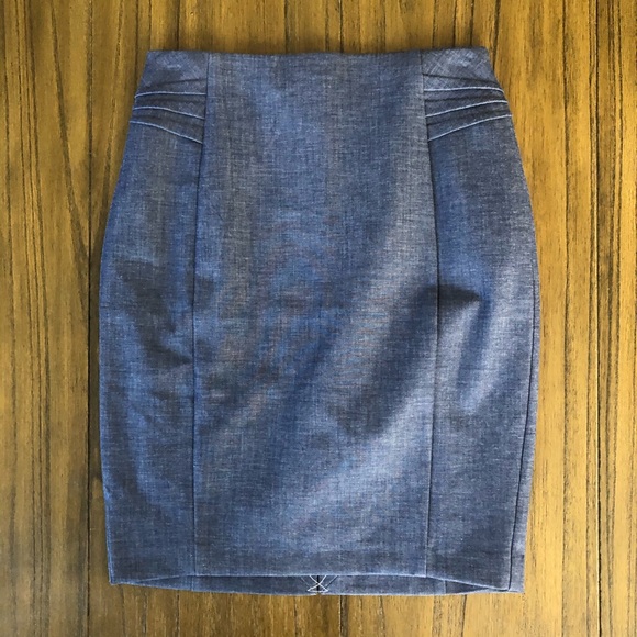 Express Dresses & Skirts - Express high rise denim color pencil skirt